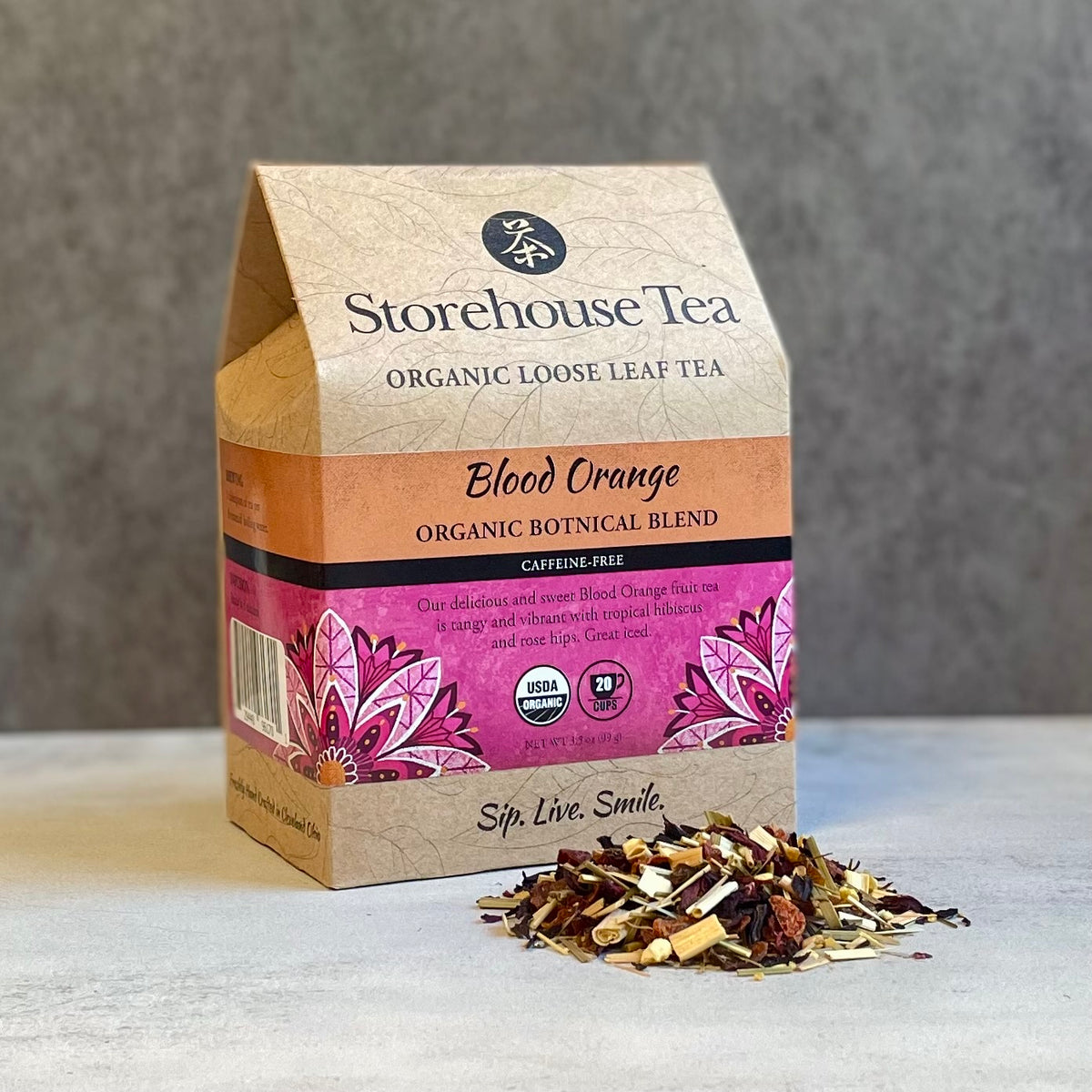 Blood Orange Organic Botanical Tea | Buy Loose Leaf Blood Orange Tea ...