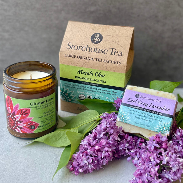Storehouse Tea Self Care Gift Set: Candles, Soaps & Sachets