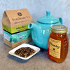 Organic Loose Leaf Tea + Raw Honey + Infuser Tea Pot