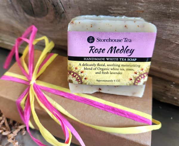 Rose Medley: Hand-Made White Tea Soap