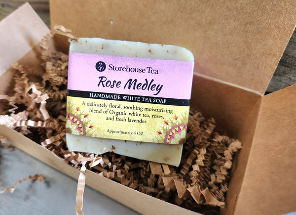Rose Medley: Hand-Made White Tea Soap